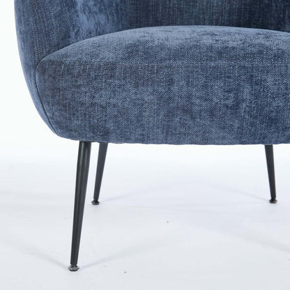 Fauteuil d'appoint en tissu bouclé Nova 28.7 - Bleu | Fauteuil d'appoint Nova de 28,7 po en tissu bouclé - bleu