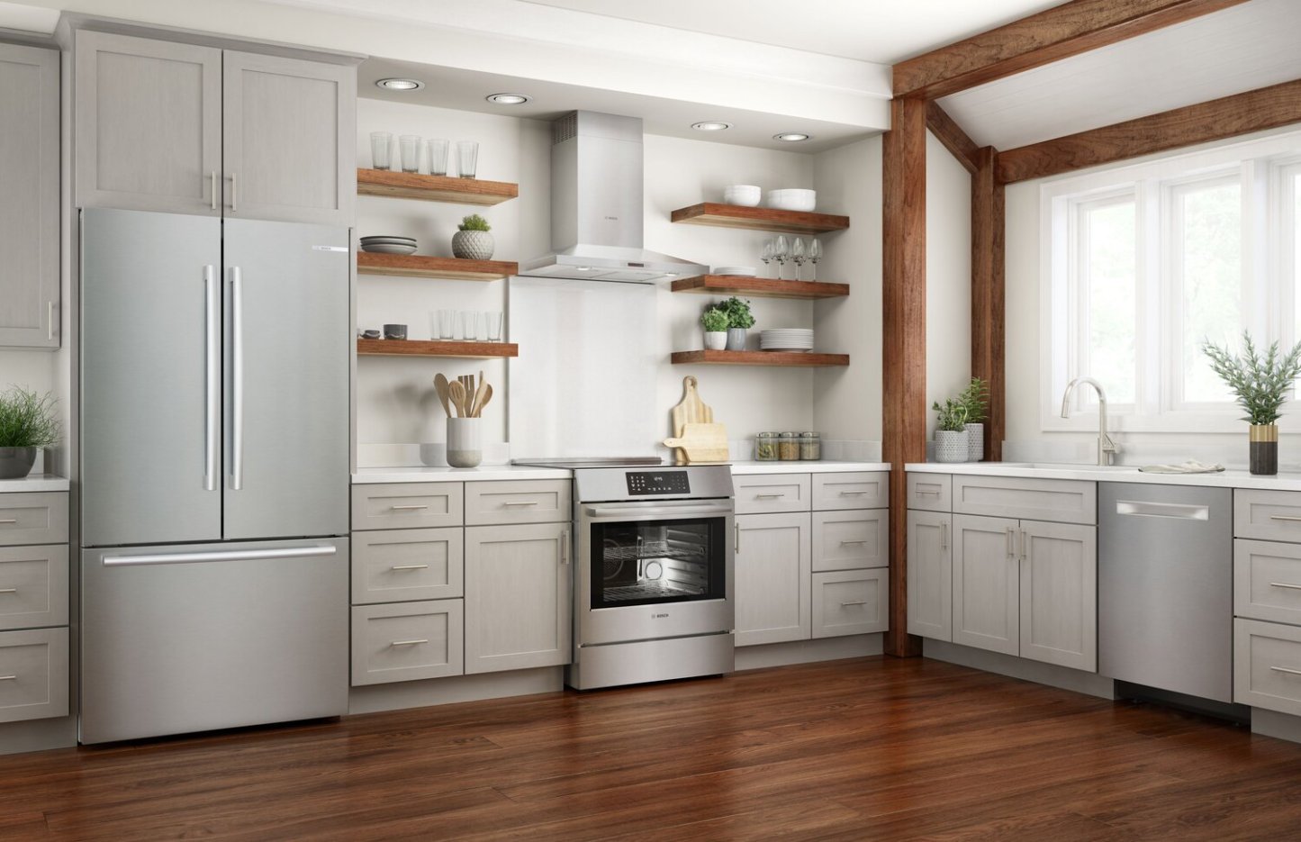 Cuisinière électrique Bosch de série 800 de 4,6 pi3 avec surface de cuisson à induction - HII8057C | HII8057C