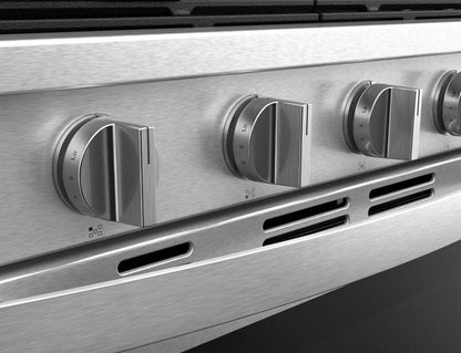 Cuisinière intelligente à gaz Whirlpool de 5 pi³ avec friture à air et autonettoyage - acier inoxydable - WFGS7530RZ | WFGS75RZ