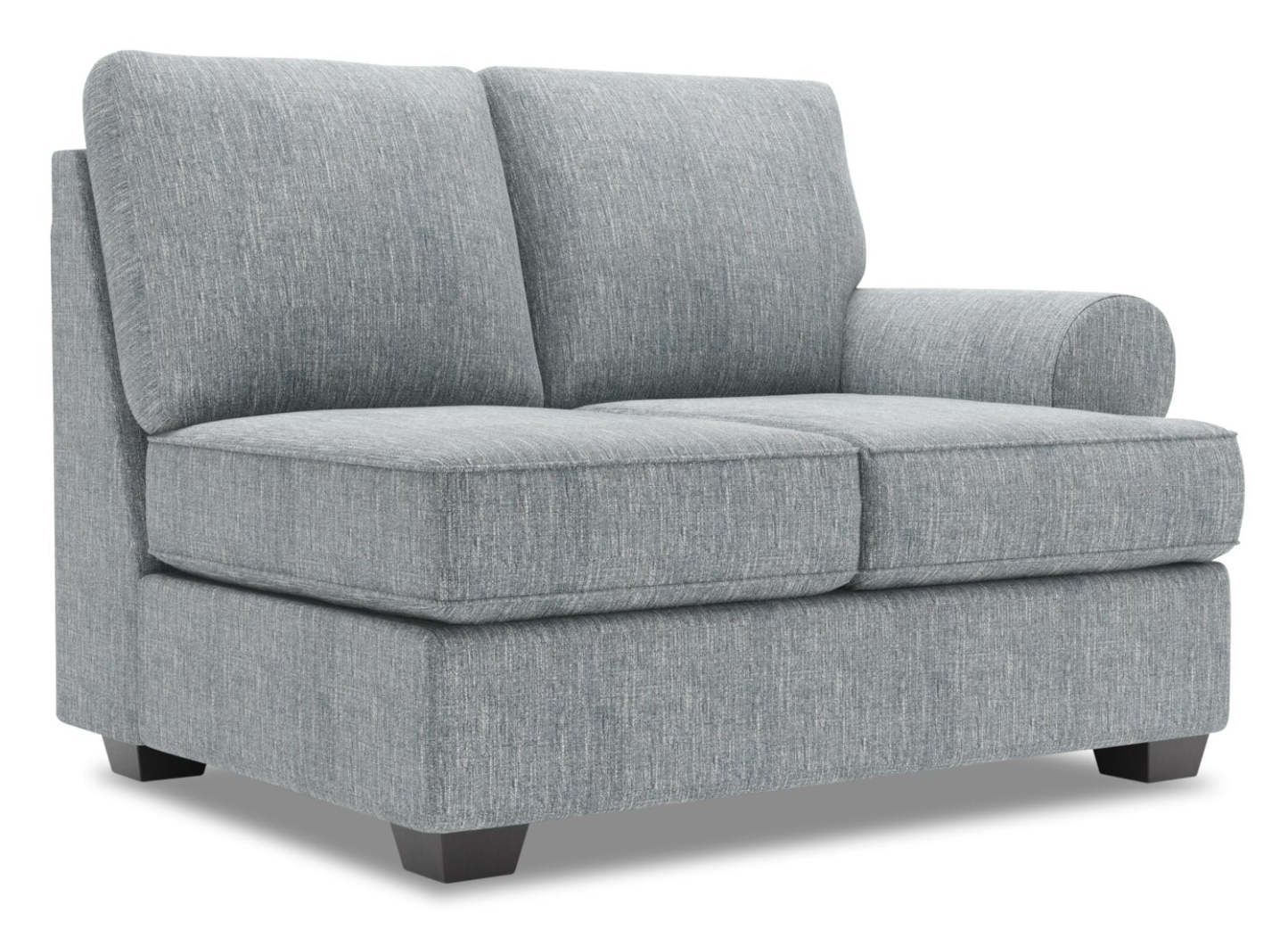 Canapé Lab Roll RAF Causeuse - Luna Étain | Causeuse de droite Rouleau de la collection Sofa Lab - Luna Pewter | RO222291