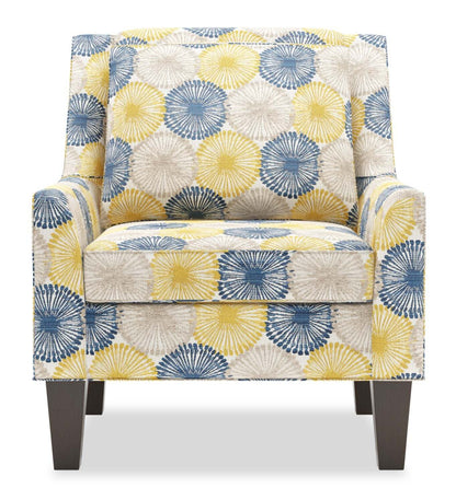 Fauteuil d'appoint club Sofa Lab personnalisable en tissu 29 po avec pattes en bois - Sunshine multicolore | Fabriqué au Canada Sofa Lab Fauteuil d'appoint personnalisable en tissu Club 29 avec pieds en bois - Sunshine multicolore | CLUB1159