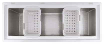 Congélateur coffre GE à dégivrage manuel de 15,7 pi3 - FCM16SLWW | FCM16SLW