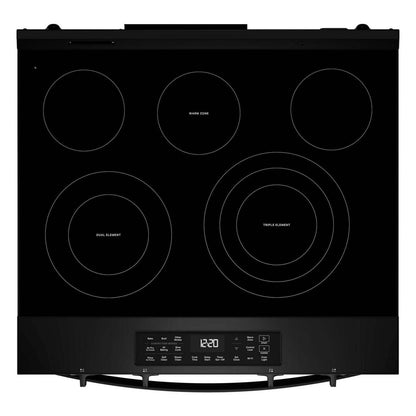 Cuisinière électrique Whirlpool de 30 po et de 5,3 pi³ avec cuisson à air - noire - YWSES5030SB