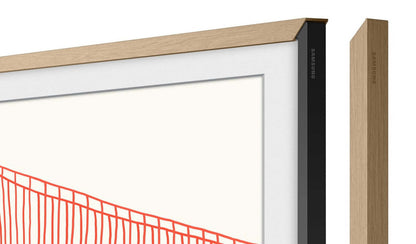 Samsung Customizable Bezel for 55 The Frame TV - Modern Teak | Cadre personnalisable Samsung pour 55 The Frame TV - Teck moderne | SCFA55TK