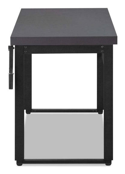 Bureau Kai de 47,25 po à hauteur réglable - gris