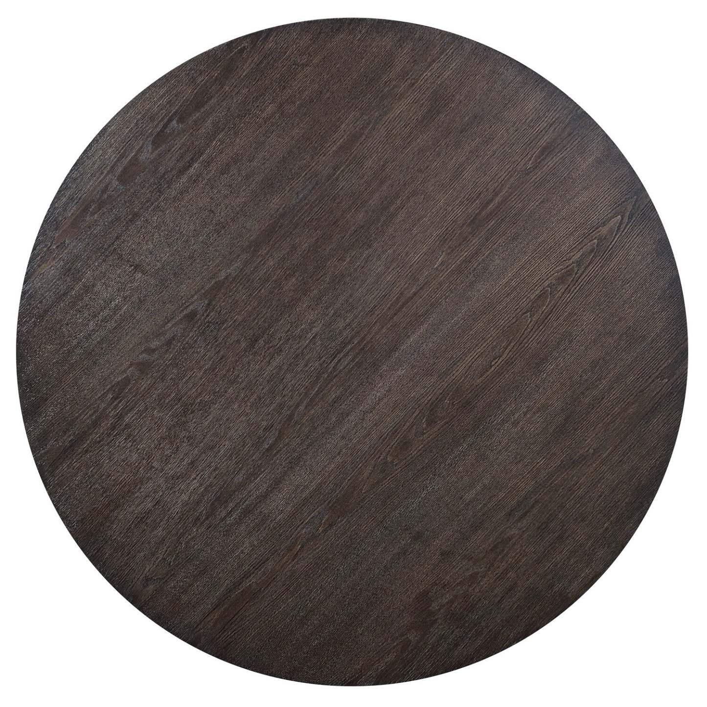 Table de salle à manger Zelda avec base sur piédestal, ronde 52 W - Brun expresso | Table de salle à manger ronde Zelda de 52 po (L) avec base piédestal - brun expresso