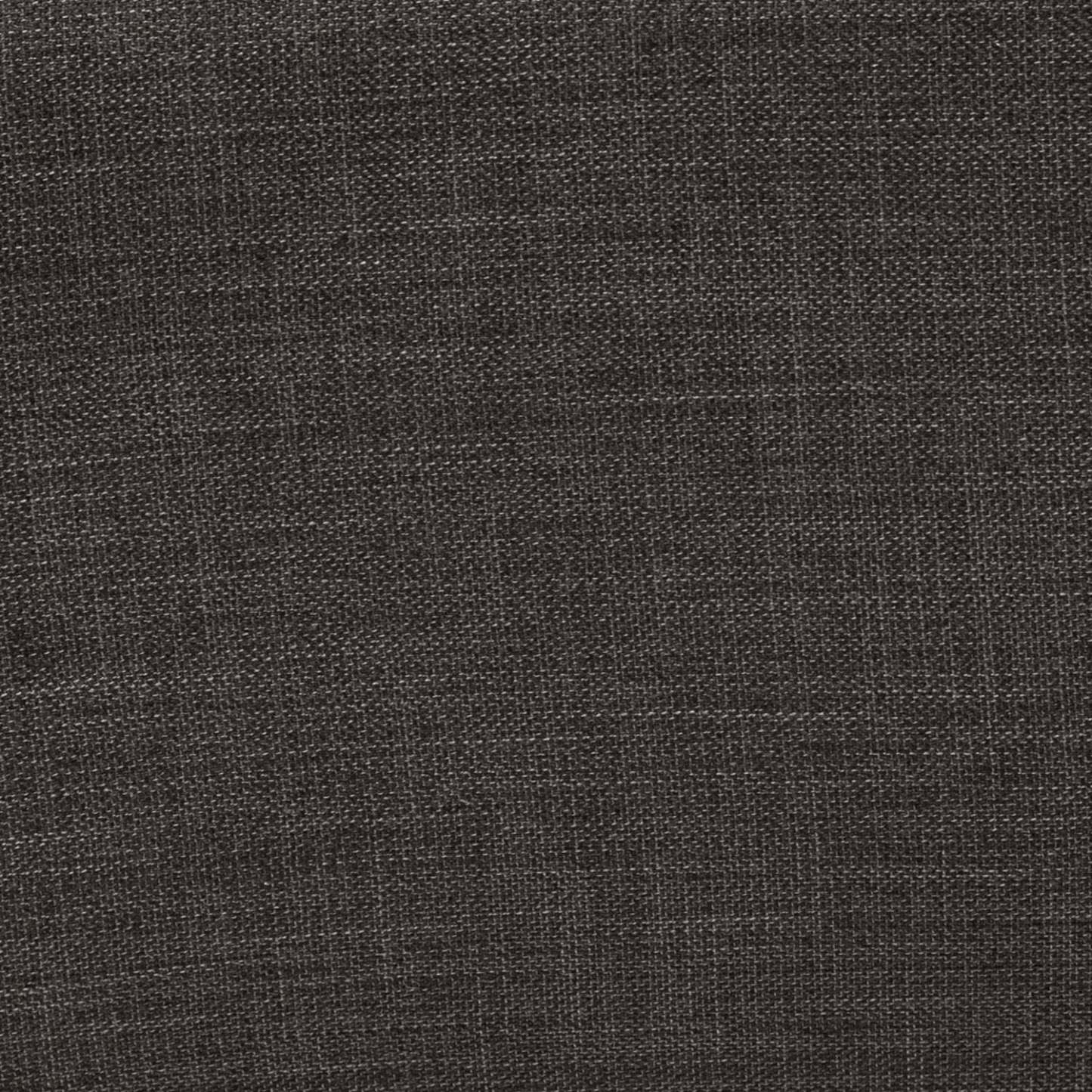 Sofa Freeman de Kort & Co. de 80 po de format condo en tissu d’apparence lin avec base et pattes en bois - gris anthracite