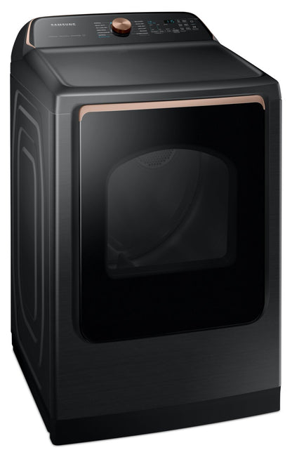 Samsung 7,4 Cu. Fort. Sécheuse électrique à vapeur - Acier inoxydable noir - DVE54CG7550VAC | Sécheuse électrique Samsung de 7,4 pi³ avec vapeur - acier inoxydable noir - DVE54CG7550VAC