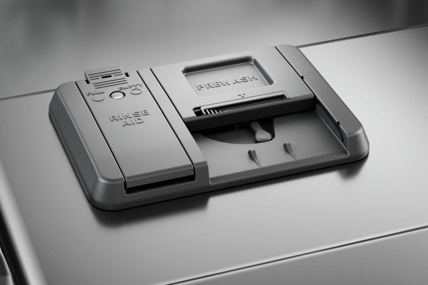 Lave-vaisselle encastré KitchenAid de 24 po et de 39 dBA avec commandes à l’avant et 3e panier - acier inoxydable PrintShield…