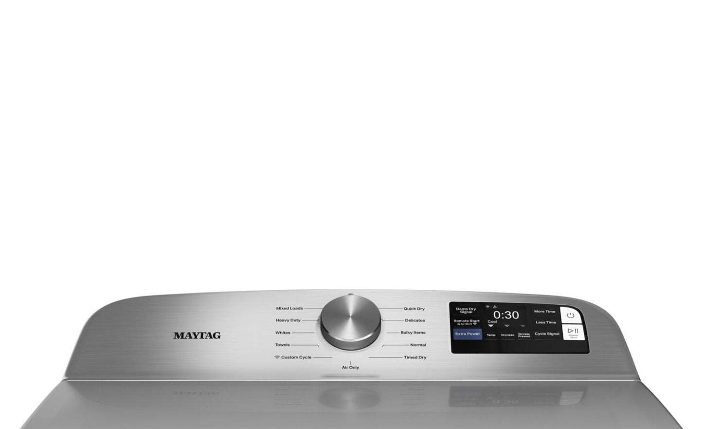 Sécheuse à gaz Maytag à chargement par le haut de 7,4 pi3 avec détection d'humidité - avancée grise - MGD6205RR