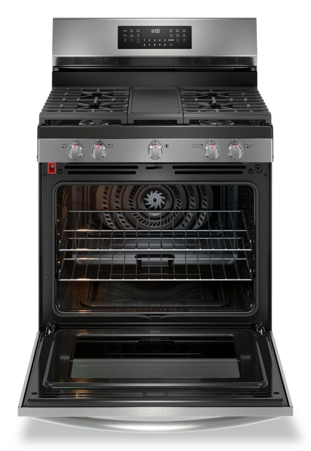 Cuisinière à gaz Frigidaire Gallery de 5,1 pi³ avec convection totale et friture à air - acier inoxydable résistant aux taches…