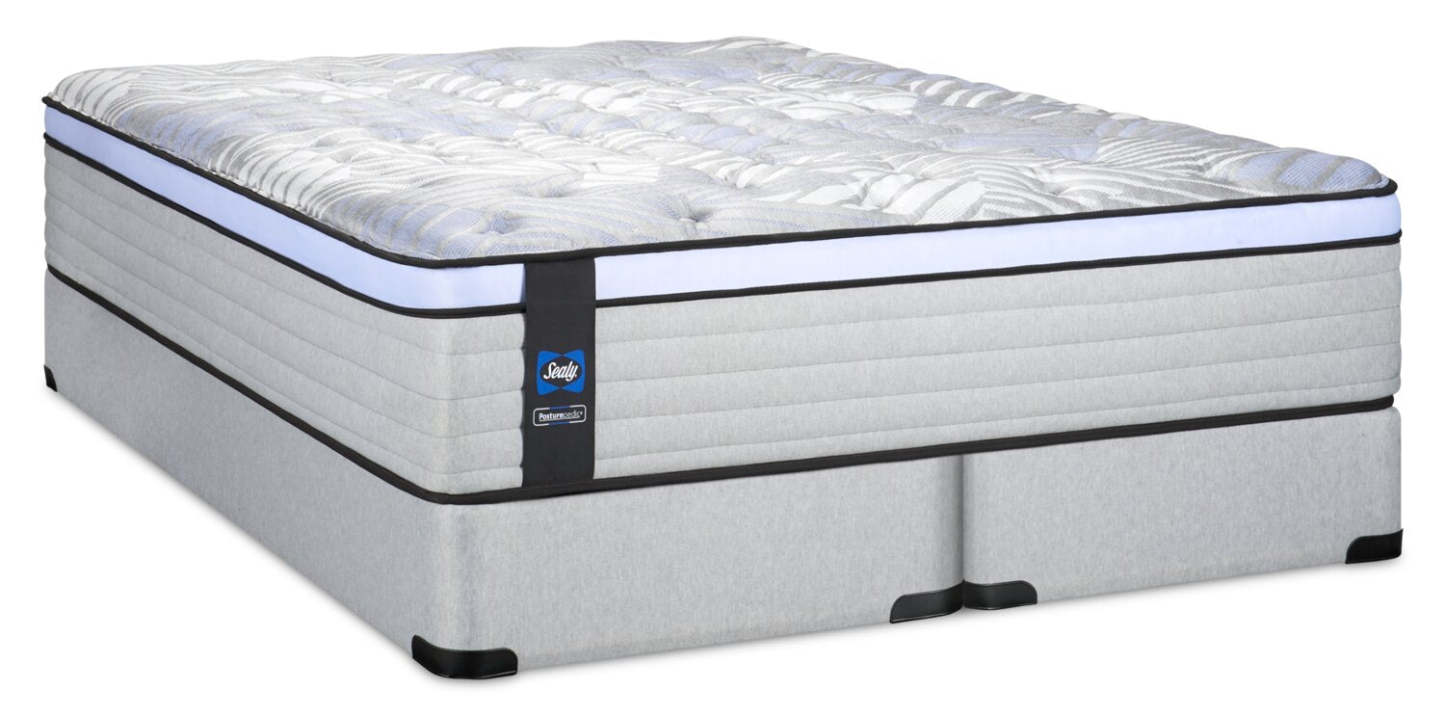 Sealy Posturepedic® Série 800 Strasbourg Eurotop Plush King Ensemble de matelas | Ensemble matelas moelleux à Euro-plateau Strasbourg PosturepedicMD de série 800 de Sealy pour très grand lit