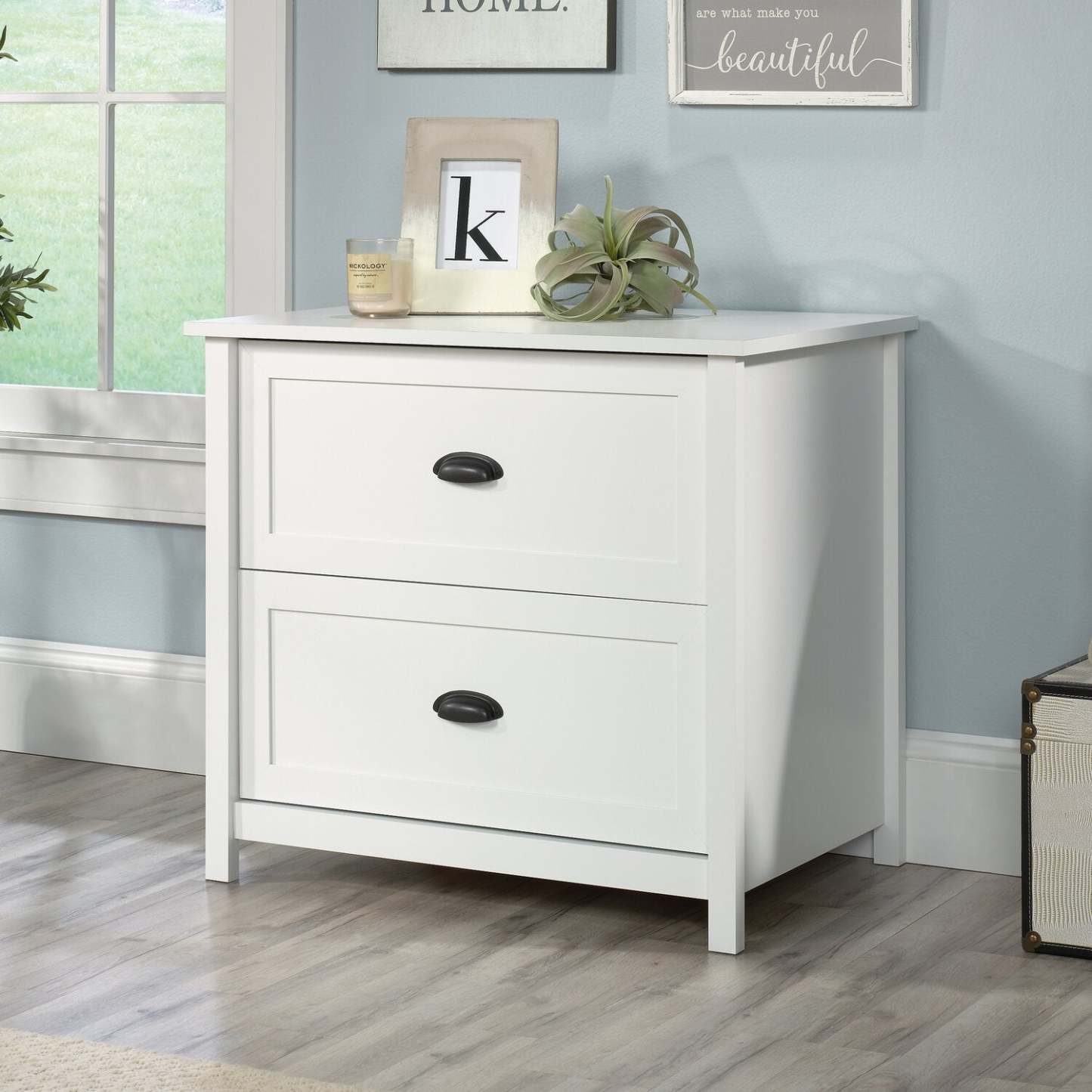 Cayla 33.39 2-Drawer Classeur - Soft White|Classeur Cayla de 33,39 po à 2 tiroirs - blanc doux