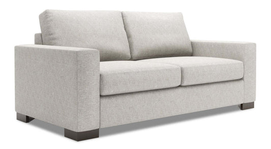 Fabriqué au Canada Canapé Personnalisable Sofa Lab Track 75 Canapé en Tissu Chenille de Taille Condo avec Accoudoirs - Argent Luxe | Canapé Track de Sofa Lab de 75 po de format condo fabriqué au Canada en tissu de chenille - Argent Luxe | TR092793