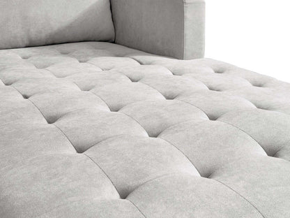 Metro 2-Piece Right-Facing Fabric Sectional with Chaise and Tufted Seat Cushions - Neutral | Canapé sectionnel en tissu Metro 2 pièces à droite avec chaise longue et coussins de siège capitonnés - neutre