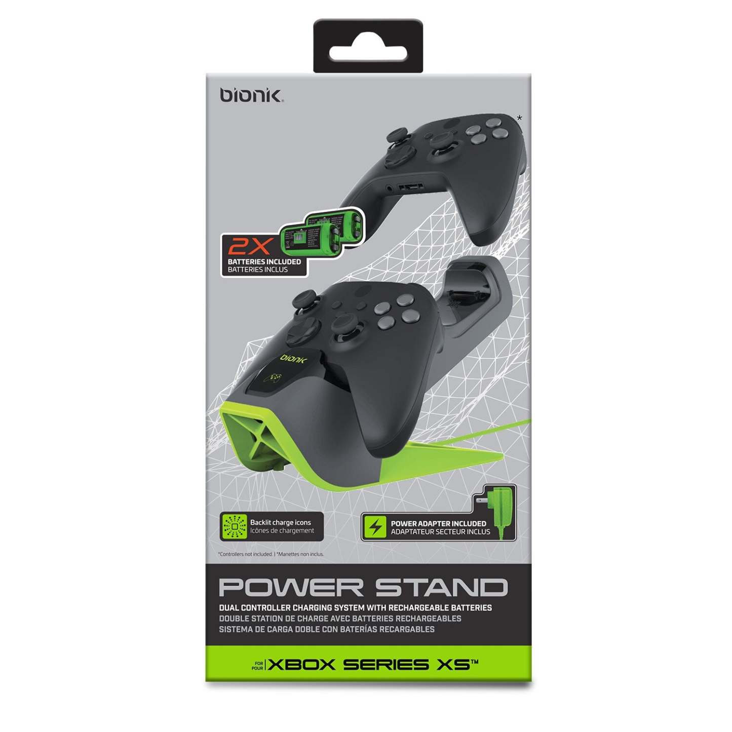 Support d'alimentation Bionik pour Xbox® Series X/S - DG-090709 | Station de recharge Power StandMC de Bionik pour consoles Xbox de séries X et S - DG-090709 | BNK9070X