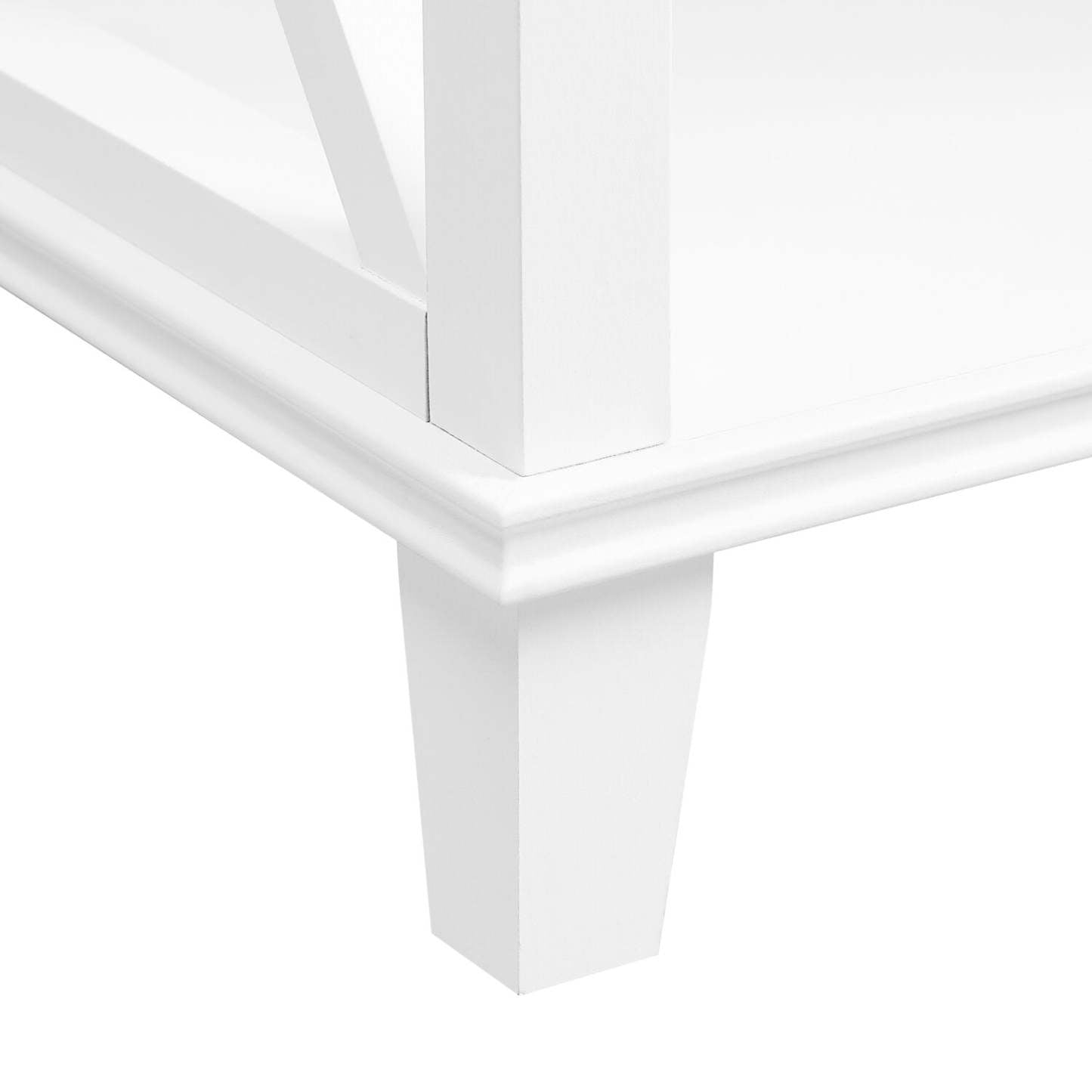 Table de chevet Elle à 1 tiroir, 18 L x 25,75 H - Blanc | Table de nuit Elle de 18 po (l) x 25,75 po (H) à 1 tiroir - blanche