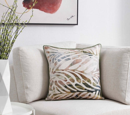 Coussin décoratif feuille - vert | Coussin décoratif feuille - Vert | FL1380DP