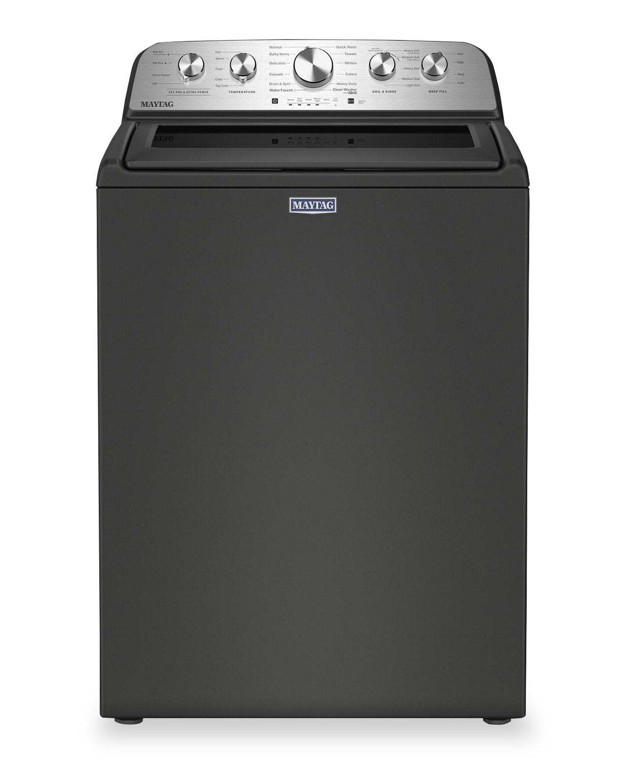 Laveuse Maytag à chargement par le haut de 5,4 pi3 avec agitateur et option Animal Pet Pro - noir volcan - MTW5605RU