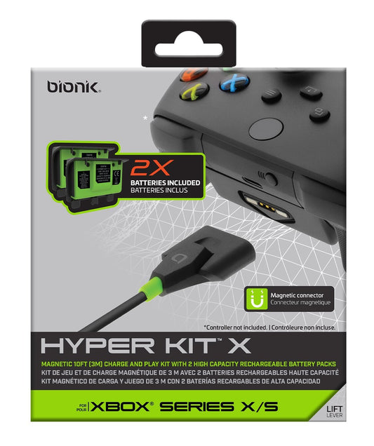 Bionik Hyper Kit X pour X-Box® série X/XS - DG-090792 | Trousse de piles Hyper Kit X de Bionik pour consoles X-Box de séries X et XS - DG-090792 | BNK9079X