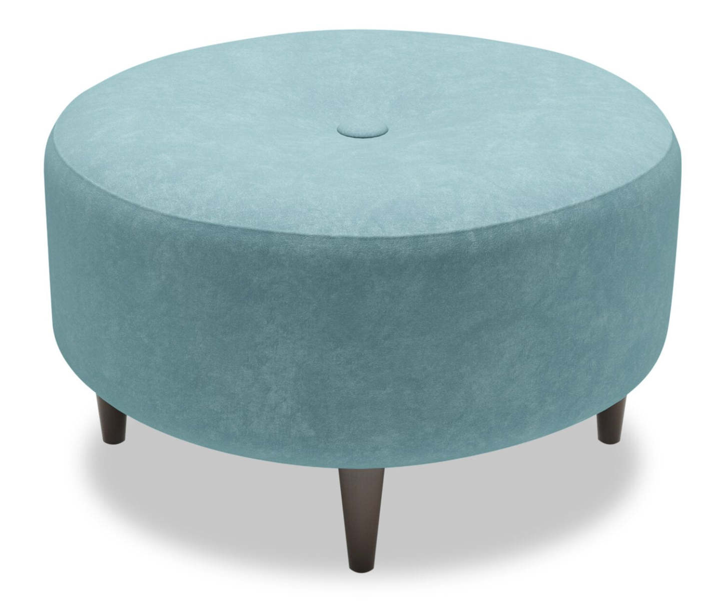 Fabriqué au Canada Sofa Lab personnalisable Pouf en tissu velours The Curve 31 - Bleu mer | Pouf The Curve de Sofa Lab de 31 po fabriqué au Canada en tissu de velours - bleu Sea Blue | CURV3288