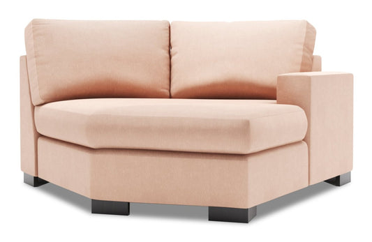 Canapé Lab Track RAF Cuddler - Pax Rose | Fauteuil Cuddler de droite Track de la collection Sofa Lab - Pax Rose | TR863249