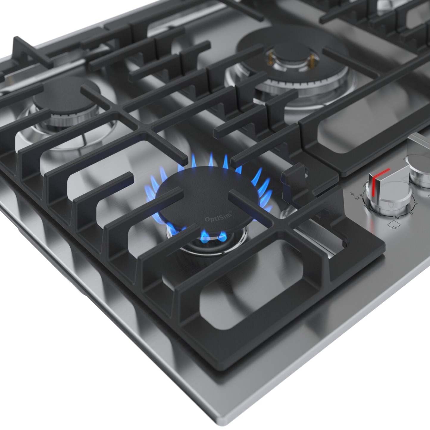 Surface de cuisson à gaz Bosch de série 800 de 30 po avec brûleur puissant à flamme double - NGM8059UC | NGM805UC