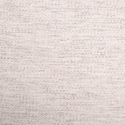 Causeuse Mallie de 60 po en tissu de chenille avec accoudoirs enroulés et pattes en bois - blanc coquillage