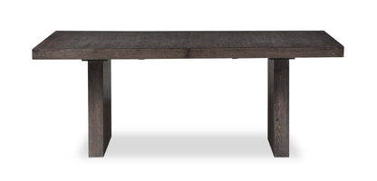 Table de salle à manger Zelda avec piètement piédestal, 78-96 po - Brun expresso | Table de salle à manger Zelda avec socle, 78-96 W - Marron expresso