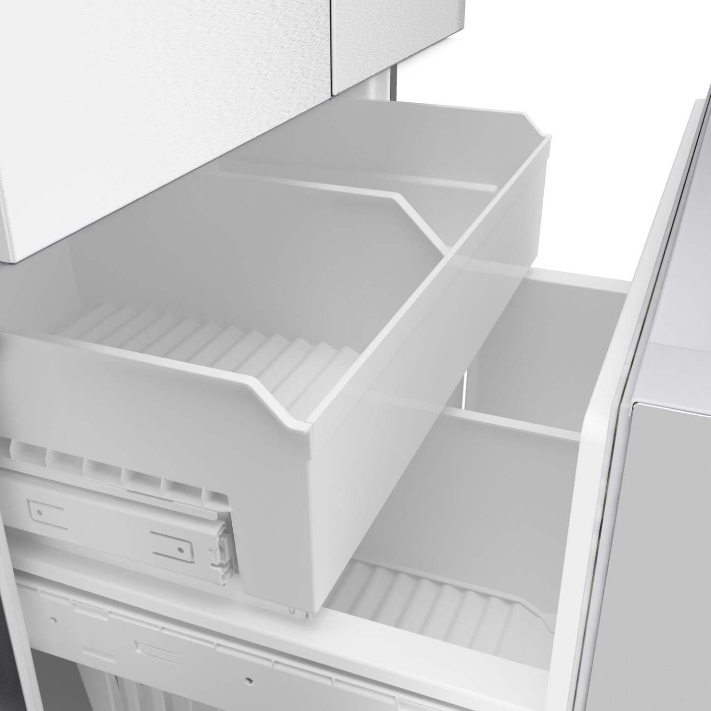 Bosch 36'' 21.6 Cu. Ft French Door Refrigerator – Fingerprint Resistant Stainless Steel - B36CD10ENS | Réfrigérateur Bosch de 36 po et de 21,6 pi3 à portes françaises - acier inoxydable résistant aux traces de doigts - B36CD10ENS