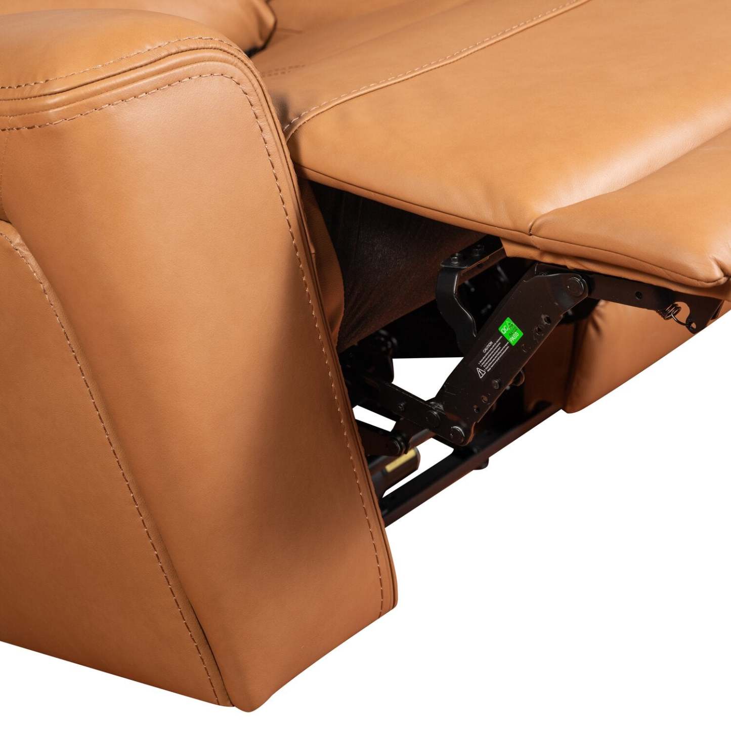 Scott Living Prescott 42.5 Genuine Leather Power Reclining Chair with Power Headrest - Butternut Brown | Fauteuil inclinable électrique Prescott de Scott Living de 42,5 po en cuir véritable avec appuie-tête électrique - brun courge musquée