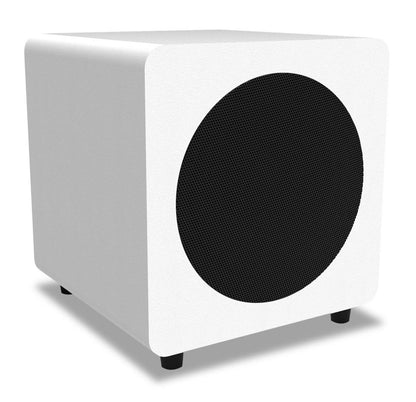 Kanto SUB8 300 W 8 caisson de basses amplifié scellé – Blanc | Caisson d'extrêmes graves amplifié et étanche Kanto SUB8 de 300W de 8 po - blanc | SUB8VWSW