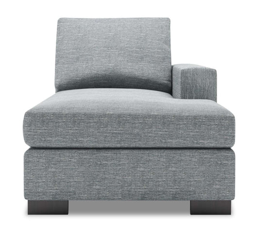 Sofa Lab Track RAF Chaise - Luna Étain | Fauteuil long de gauche Track de la collection Sofa Lab - Luna Pewter | TR282291