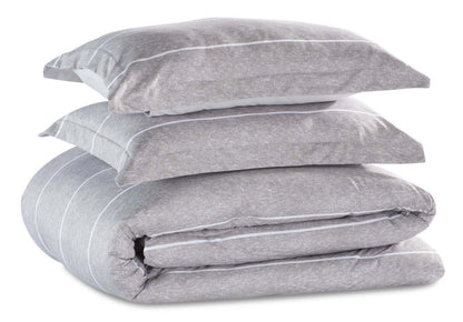 Stripes 3-Piece King Comforter Set - Grey| Ensemble d'édredon Stripes 3 pièces pour très grand lit - gris | STRPE3KG