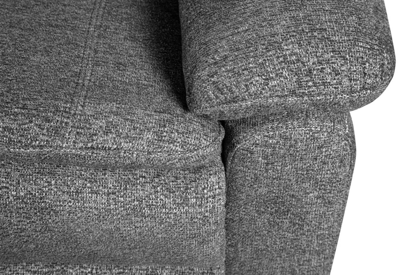 Canapé à inclinaison électrique Chandler de 82 po en tissu chenille - gris