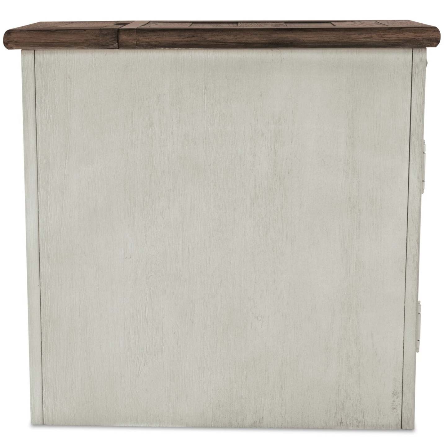 Colby 14 Rustic Chairside Table with Storage - Two Tone Wood|Table de fauteuil rustique Colby de 14 po avec rangement - bois deux teintes