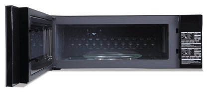 Panasonic 1,2 Cu. Fort. Micro-ondes à grande portée avec un design discret et un ventilateur d'extraction puissant - Sm… | Micro-ondes à hotte intégrée Panasonic de 1,2 pi³ à profil bas et puissant ventilateur d'évacuation …