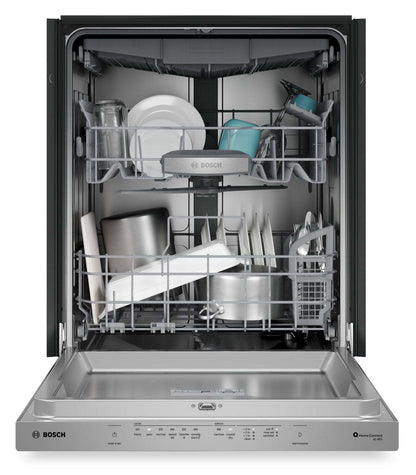 Bosch 800 Series 24'' Smart Dishwasher with Third Rack – Anti-Fingerprint Stainless Steel- SHP78DM5N | Lave-vaisselle intelligent Bosch de série 800 de 24 po avec 3e panier - acier inoxydable résistant aux traces de doigts - SHP78DM5N | SHP78DMN