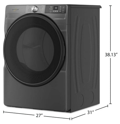 Whirlpool 7,4 pi³ Sécheuse à gaz intelligente avec Wrinkle ShieldMC - volcan noir - WGD5720RU | Sécheuse à gaz intelligente Whirlpool de 7,4 pi³ avec Wrinkle ShieldMC - volcan noir - WGD5720RU | WGD5720U