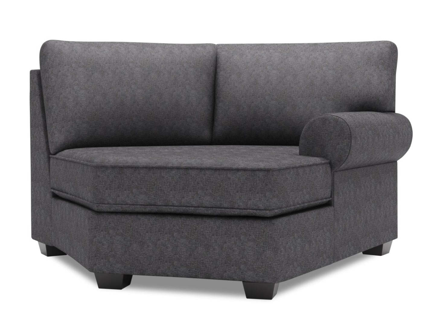 Canapé Lab Roll RAF Cuddler - Charbon de luxe | Fauteuil Cuddler de droite Roll de la collection Sofa Lab - Luxury Charcoal | RO862993