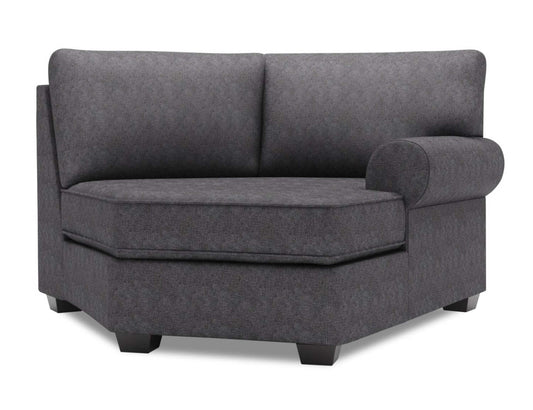 Canapé Lab Roll RAF Cuddler - Charbon de luxe | Fauteuil Cuddler de droite Roll de la collection Sofa Lab - Luxury Charcoal | RO862993