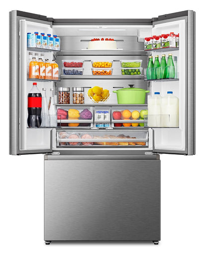 Réfrigérateur Hisense de 36 po et de 22,4 pi³ à portes françaises - acier inoxydable - RF225C3CSEI | Hisense 36 22.4 Cu. Ft. French-Door Refrigerator - Stainless Steel - RF225C3CSEI