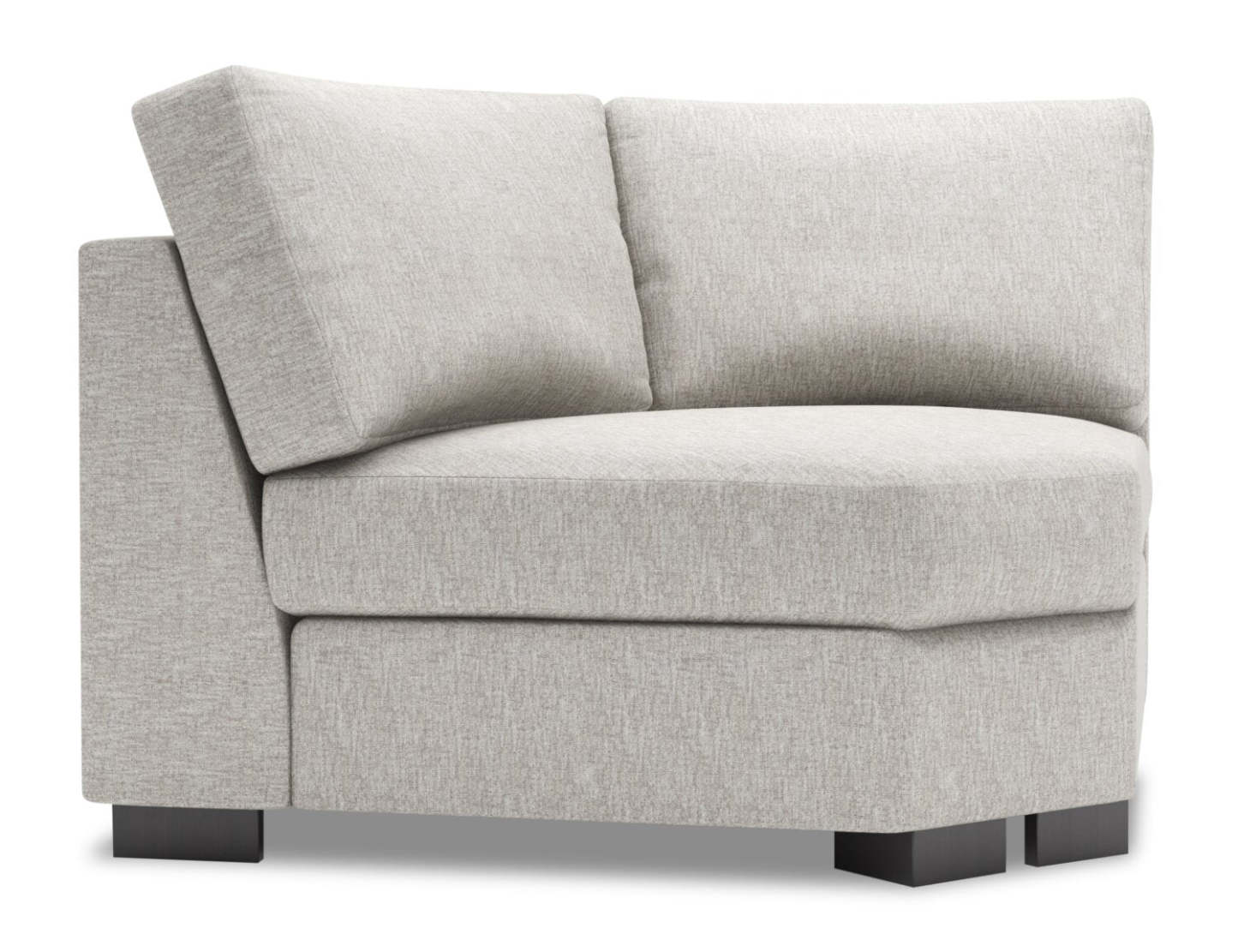 Sofa Lab Track Curved Wedge - Luxury Silver | Fauteuil courbé en coin Track de la collection Sofa Lab - Luxury Silver | TR842793