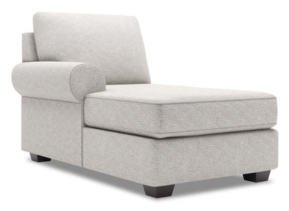 Canapé Laboratoire Roll LAF Chaise - Luxe Argent | Fauteuil long de droite Roll de la collection Sofa Lab - Luxe Argent | RO242793