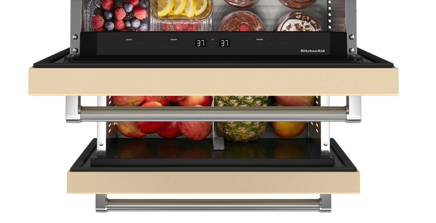 Réfrigérateur-tiroir KitchenAid de 24 po et de 4,3 pi³ sous le comptoir - prêt pour panneau - KUDR204KPA | KitchenAid 24 4.3 Cu. Ft. Undercounter Drawer Refrigerator - Panel Ready
