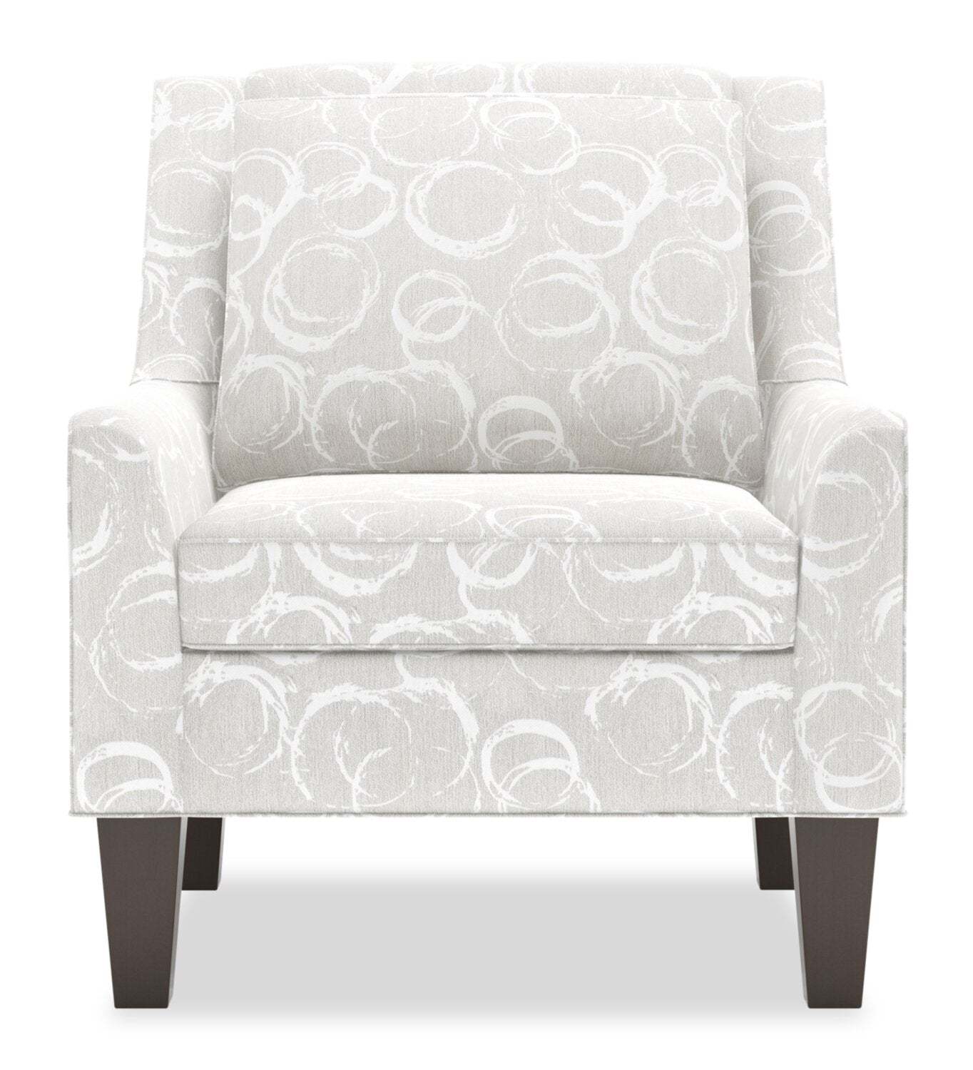 Fauteuil d'appoint club Sofa Lab personnalisable en tissu 29 po avec pattes en bois - Mist multicolore | Fabriqué au Canada Sofa Lab Fauteuil d'appoint personnalisable en tissu Club 29 avec pieds en bois - Brume multicolore | CLUB1164