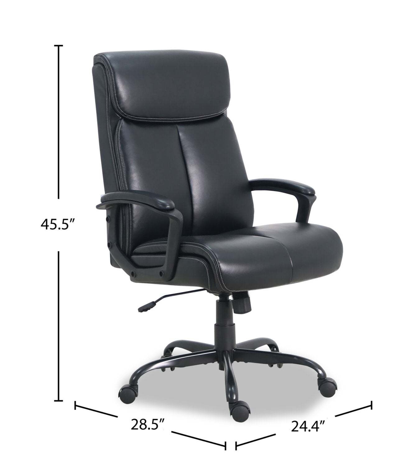 Sealy® Conrad 24.4 Office Chair - Black|Chaise de bureau Conrad de SealyMD de 24,4 po - noire