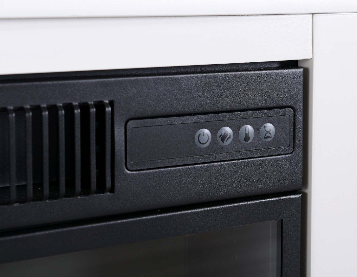 Ignatius 64 Meuble TV avec foyer électrique moderne avec rangement et gestion des câbles pour téléviseurs jusqu'à 70- |Meuble pour téléviseur moderne Ignatius de 64 po avec foyer électrique, rangement et système de gestion