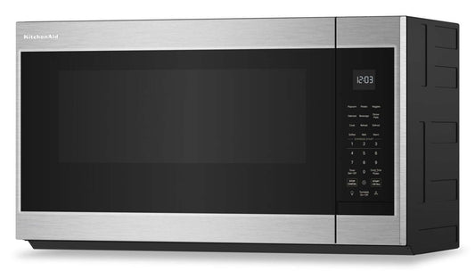 KitchenAid 1,9 Cu. Fort. Micro-ondes à hotte intégrée avec 7 fonctions de capteur - Acier inoxydable - YKMMS130RPS | Quatre à micro-ondes à hotte intégrée KitchenAid de 1,9 pi³ avec 7 fonctions par capteur - acier inoxydable - YKMMS130RPS | YKMMS13S