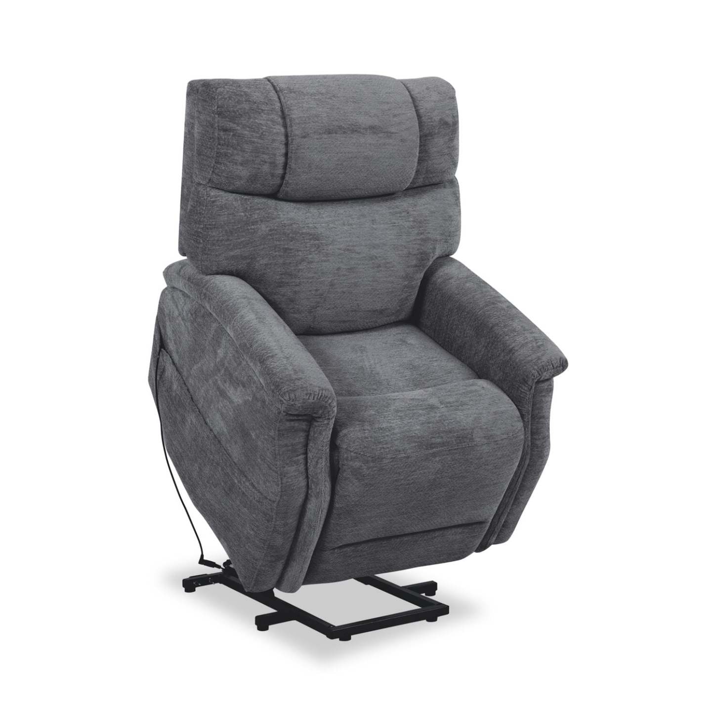 Claire 34 Fauteuil basculeur à inclinaison électrique en tissu de chenille - gris granite
